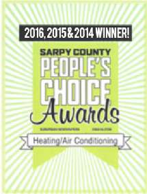 Sarpy County Peoples Choice Award Winner for HVAC Snell 